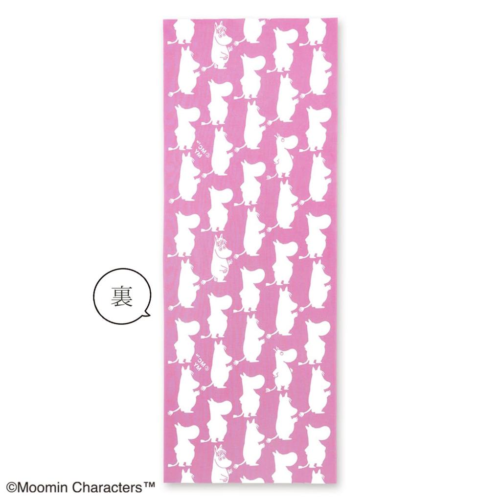 Miyamoto Towel Miyamoto Tenugui Moomin Reversible Tenugui Moomin Father Made in Japan 33 x 90cm 51045 & Snoke's Approx.