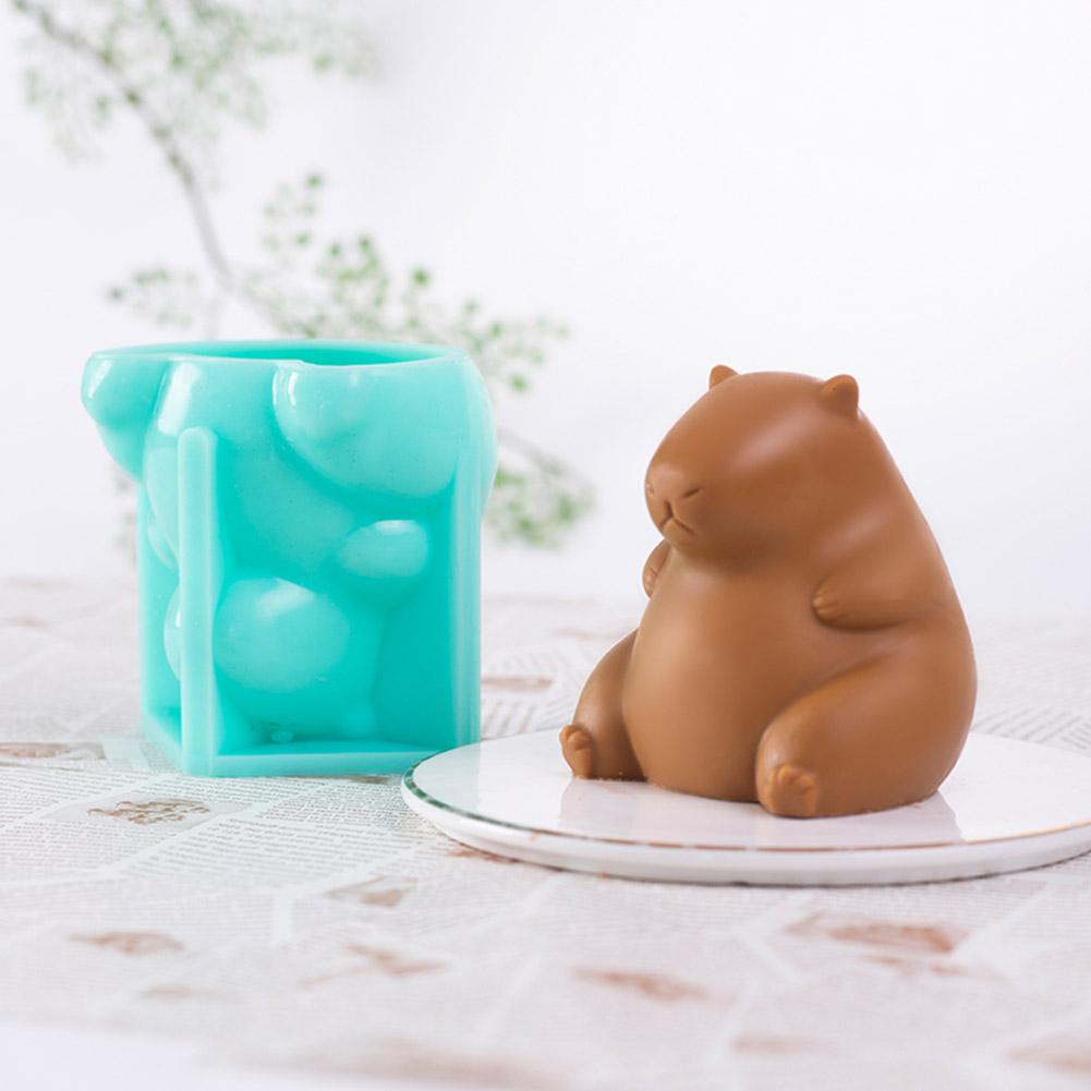 2025 New Cute Capybara Milk Jelly Silicone Mold Pudding Capybara Dolphin Pudding Silicone Mould Home Baking Accessories