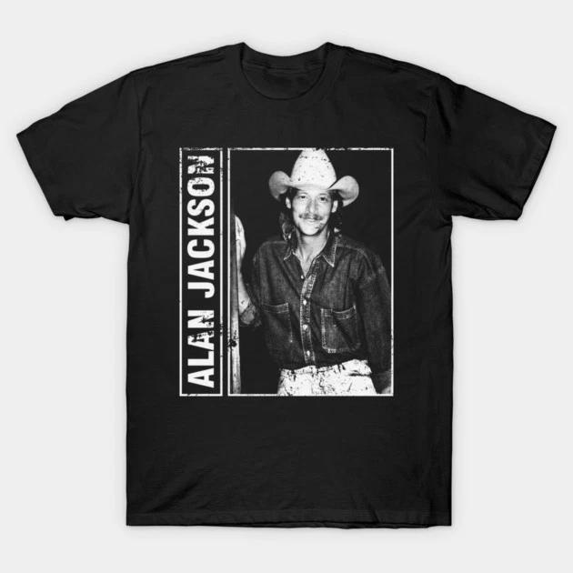 Alan Jackson 80s 90s Vintage Distressed Fanmade T-Shirt