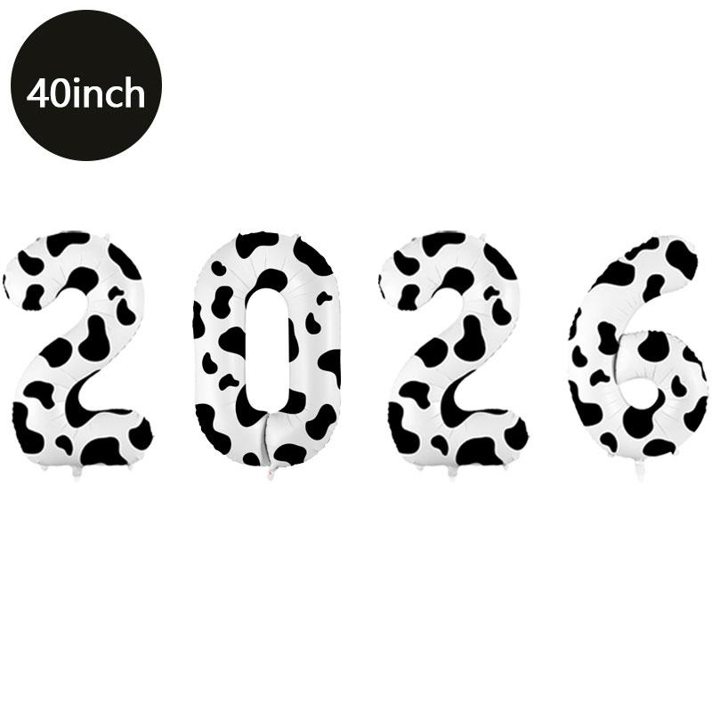 40Inch Big Foil Birthday Balloons Helium Number Balloon 2026Happy New Year Wedding Party Decorations Shower Large Figures Globos