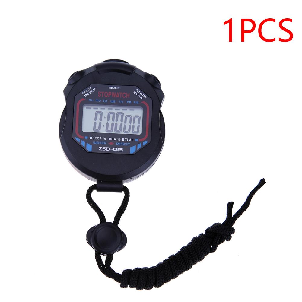 Sports Stopwatch Counter Handheld Electronic Stopwatch Multifunctional Practical Training Timer with Strap