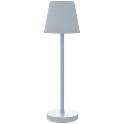 Cordless Bedside Lamp with LED Lights USB-C Rechargeable Table Lamp 3 Colors Diameter 11.2x36.5 Cm Gray