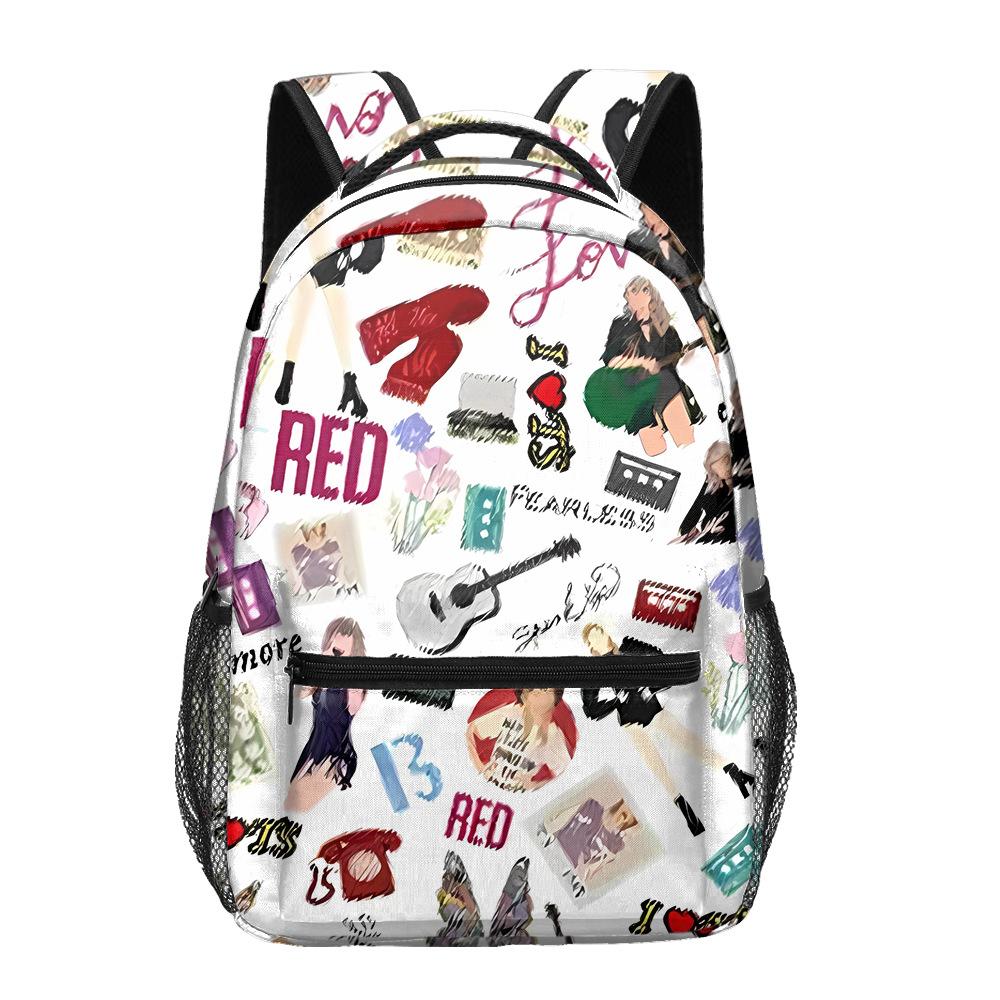 Taylor Swift Grund- und Sekundarschulrucksack, Kinderrucksack, Vollständig bedruckter Rucksack