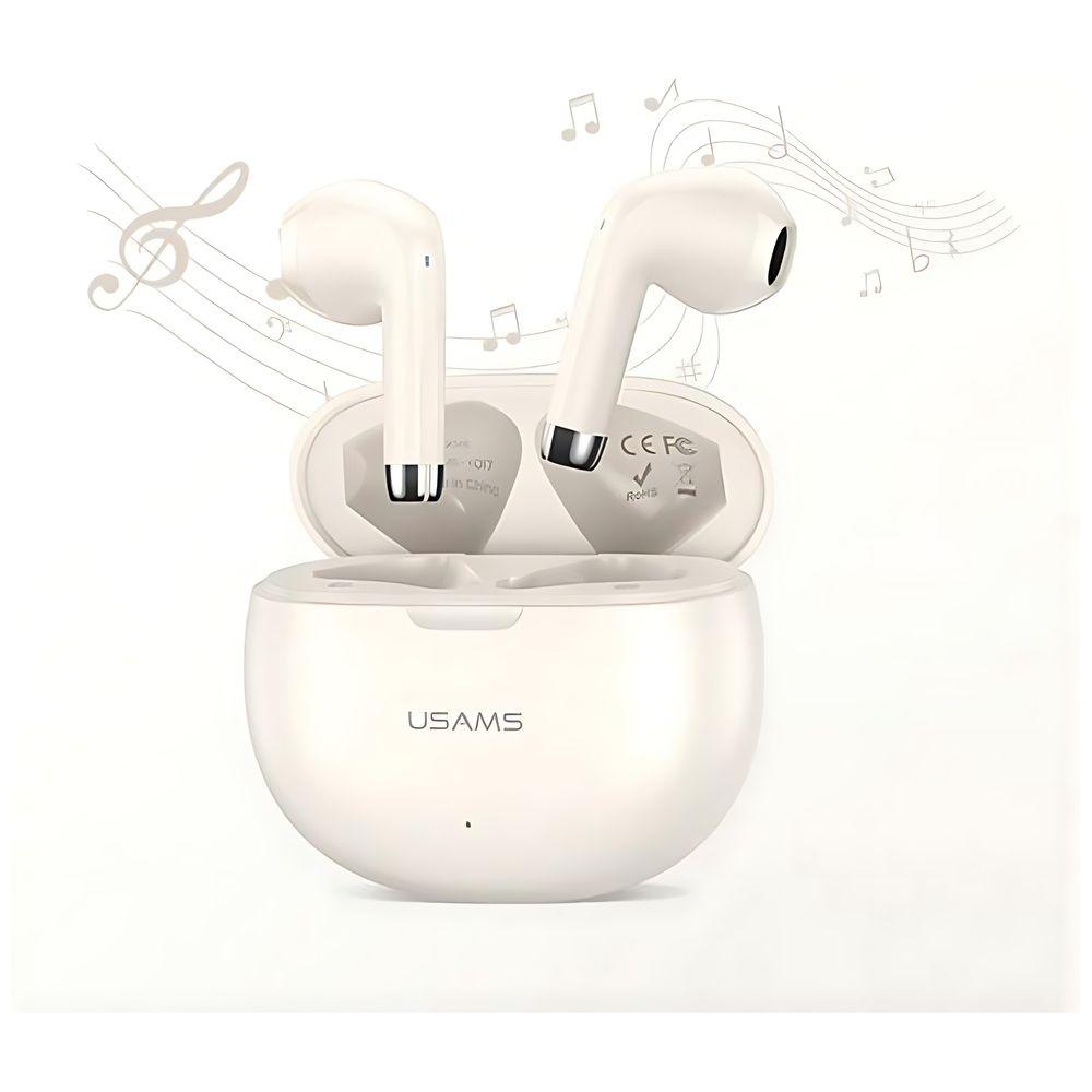 Usams Słuchawki Bluetooth 5.3 Twsrhymbo Series Bezprzewodowe Beżowy/Beige Bhuyo02 (Us-Yo17)