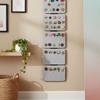 Brooch Storage Hanger Removable Badge Display Board Felt Fastener Board Multi Pocket Jewelry Hanging Organizer Wall Mounted