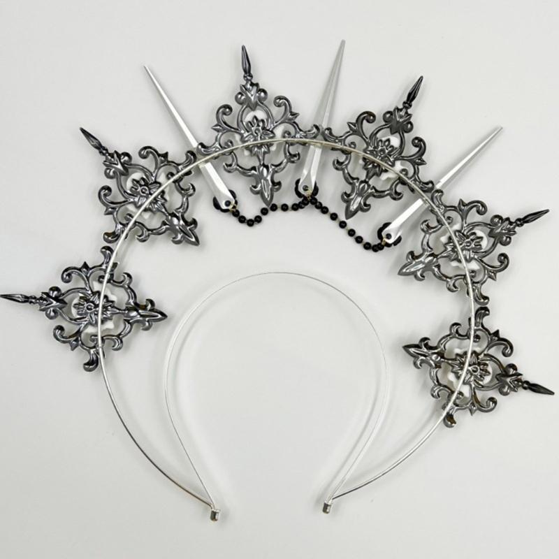 Sophisticated Headbands Elegant Metal Hair Accessory Comfortable Wear Hair Decors For Themed Event Cosplay
