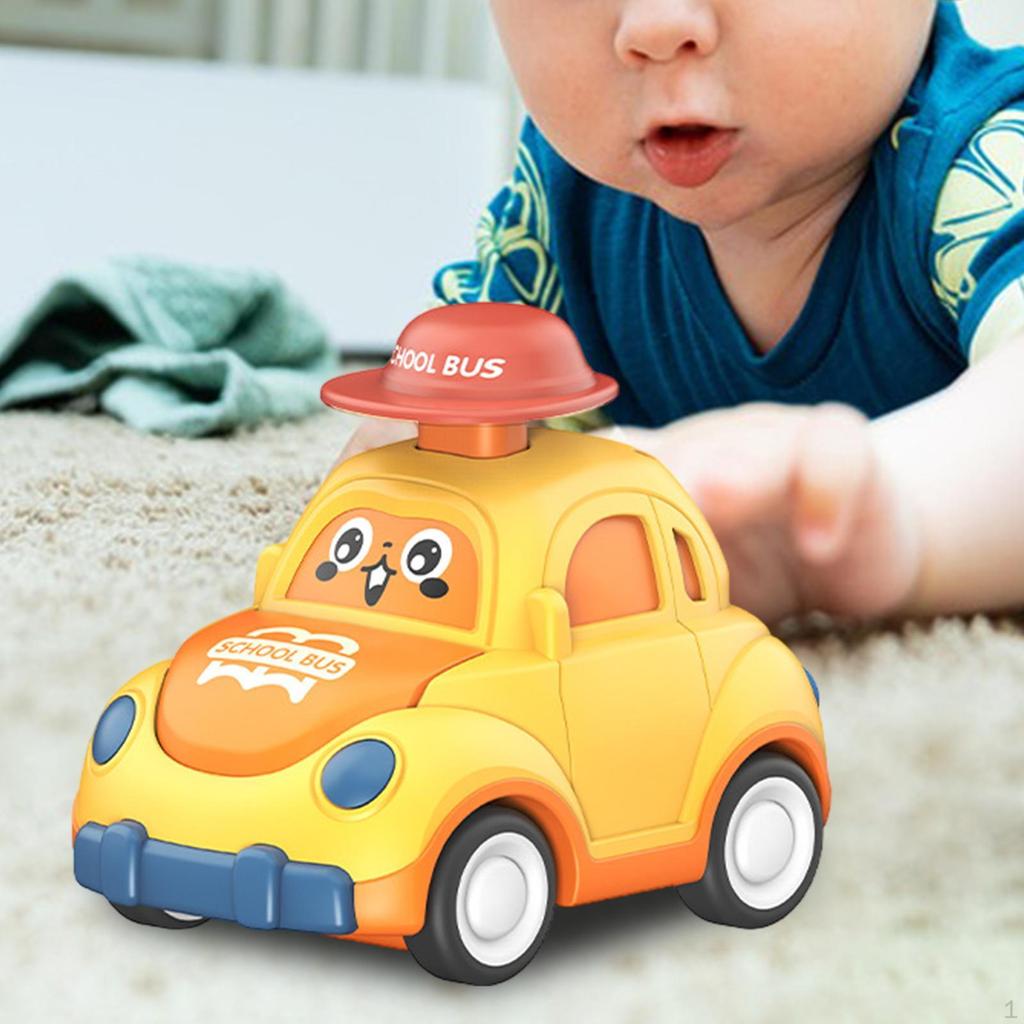 Friction Car for Kids, Cartoon Vehicle Early Learning And Play