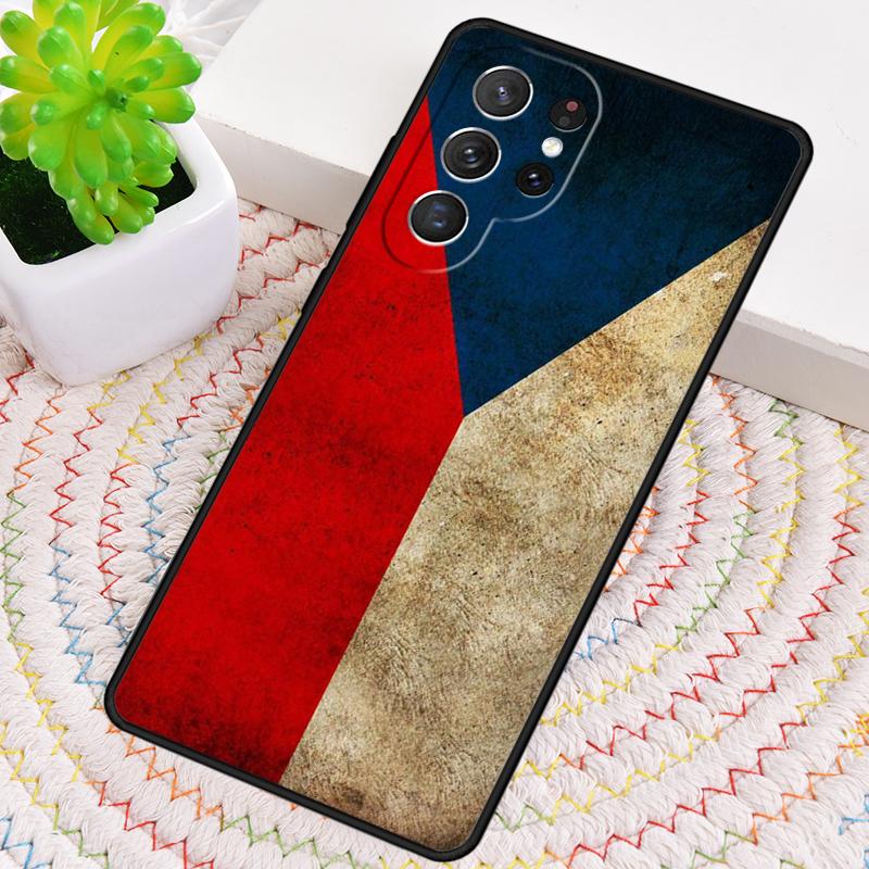 Czech Republic Flag Phone Case for Samsung Galaxy note 10 pro S26 Ultra S23 S24 FE S25 S21 S22 PLUS shockproof Cove