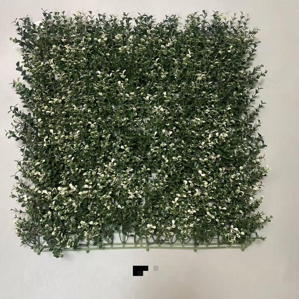 50×50cm Artificial Green Plant Wall - Plastic Vertical Garden, Fake Flower Wall, Synthetic Turf Background