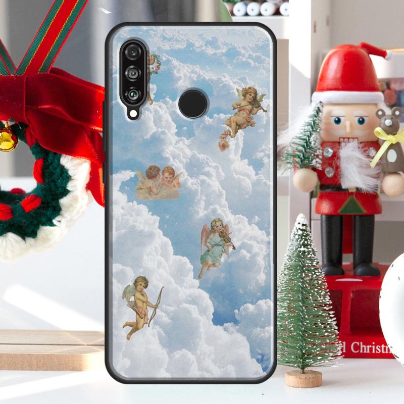 Cute Angels Aesthetic Aesthetics For Huawei Nova Y73 Y60 Y70 Y90 Y72 Y61 Y91 7i 8i 11i 12i 12s 9 10 SE P20 P30 P40 Lite Case
