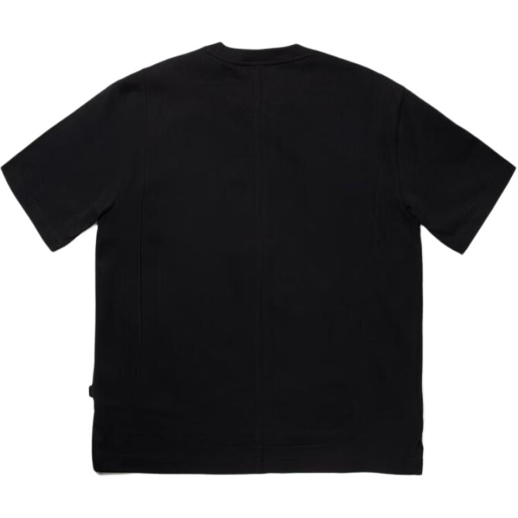 Li-Ning Plain Round Neck Soft Comfortable Breathable Versatile Short Sleeve T-Shirt Men Tops Black AHSVA93-2