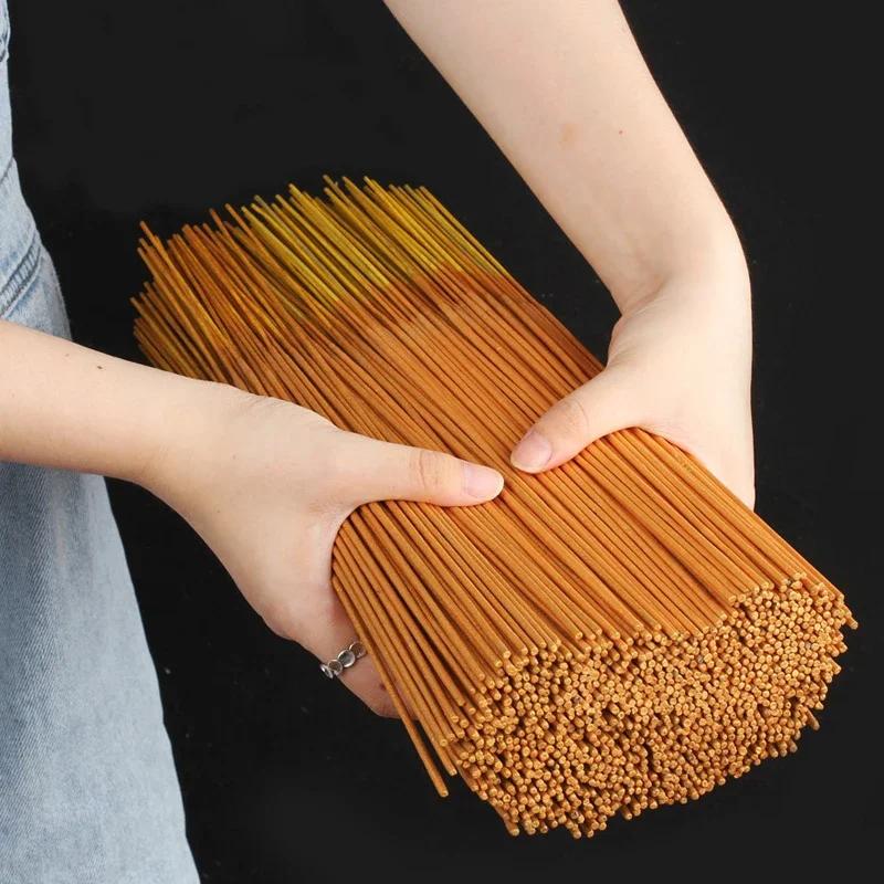 500 bastoncini Naturali Senza Fumo Dorato Dio della Ricchezza Rotolo Denaro Bastoncini d'Incenso Adorazione Buddha Bastoncino di Bambù Incenso