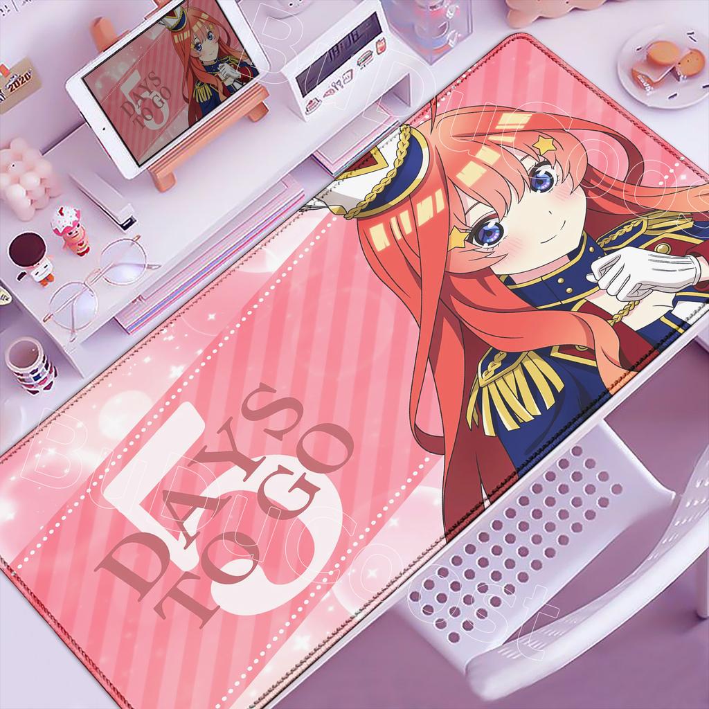HD Print Anime The Quintessential Quintuplets Mouse Pad Gaming 900×400mm Mousepad Mouse Mat Office Accessories Keyboard Desk Pad