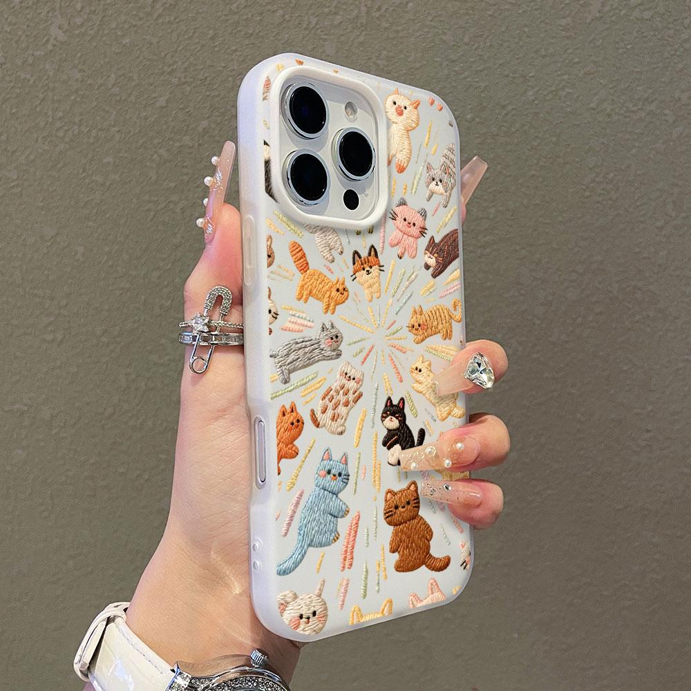 

М який чохол для телефону Xiaomi Redmi Note 14 13 12 Pro Plus 5G 11 12 13 14 Redmi 13C 14C 15C В язаний милий кіт Кольоровий цукерка TPU чохол Redmi 12 4G