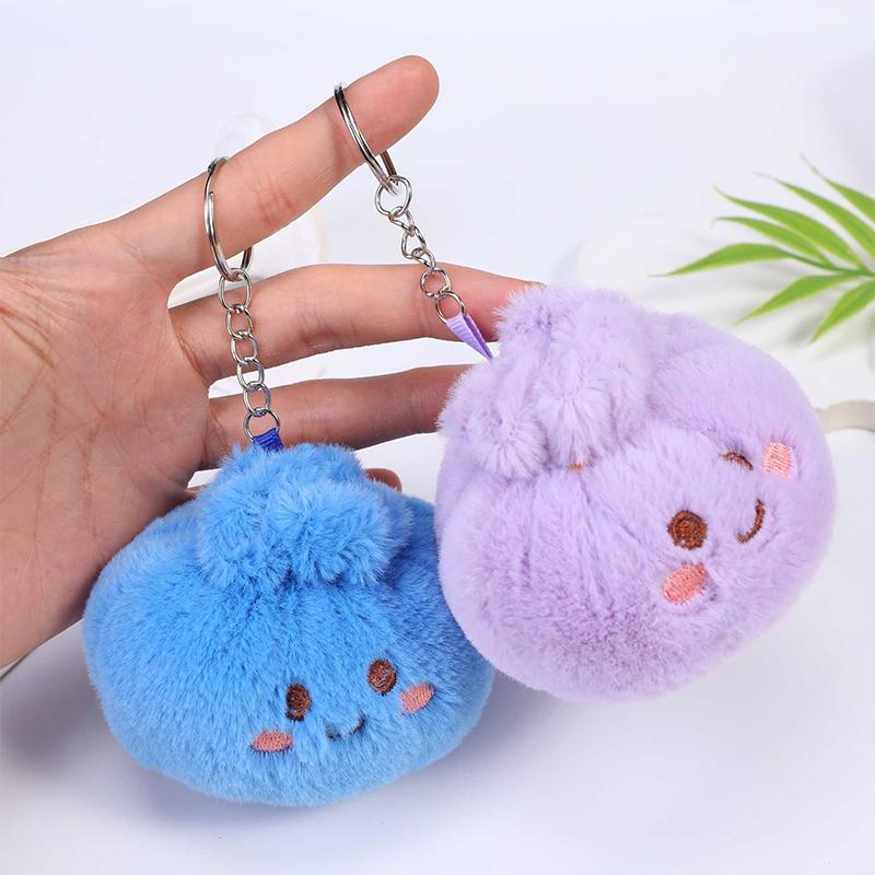 Soft Bun Squishy Plush Toy Keychain for Relaxing Stress Relief and Enjoyment