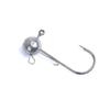 1 OUTKIT 10pcs Double Ring Head Jigs Hook Round Ball Jig Head Hook DIY Weedless Long Shank Secondary Hooks For Soft Worm Fishing