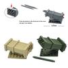 3Pcs WW2 Building Blocks Army Soldier Military Weapon German Equipment Rocket Cannon Anti-tank Rocket Missile Heavy Machine Toys