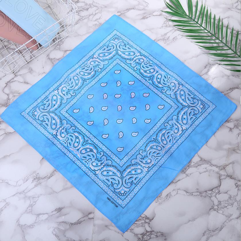 

Новые повязки на голову Унисекс Хлопковая бандана Головной платок Головные повязки для женщин Дизайнерские головные уборы Двусторонняя повязка на голову Мужские маски Шарф для лица 55cm - 55cm небесно-голубой