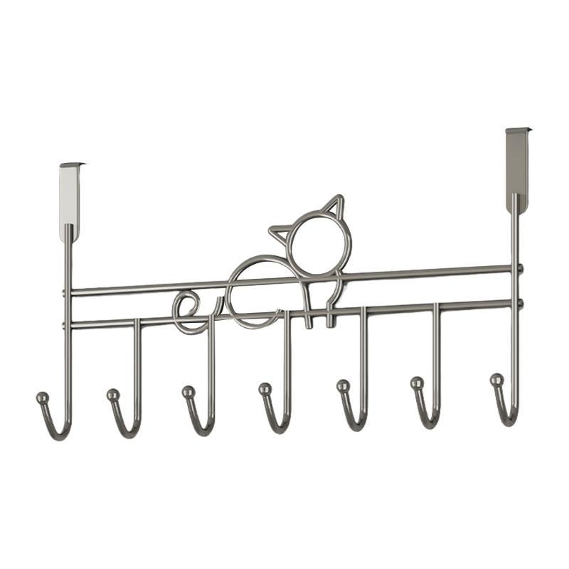 652F Sturdy No Drilling Cats Themed Hook for Hanging Small Items Living Spaces