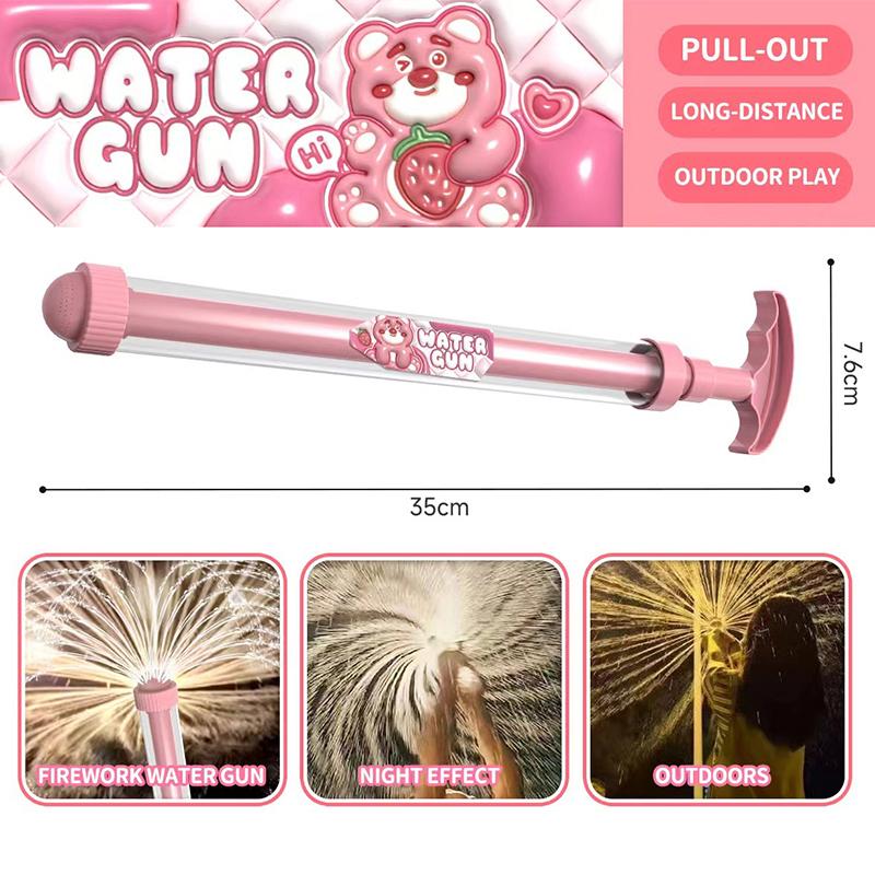 Cartoon Capybara Firework Water Squirt Toys Reusable Water Soaker Toy Outdoor Water Gun Injector Summer Outdoor Game Supplies