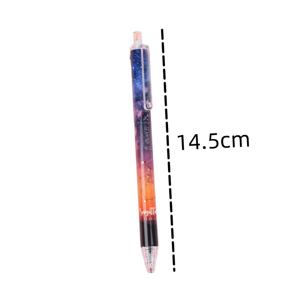12 Pcs Gel Pen 0.5mm Black Ball Point Pens Constellations Office Supplies