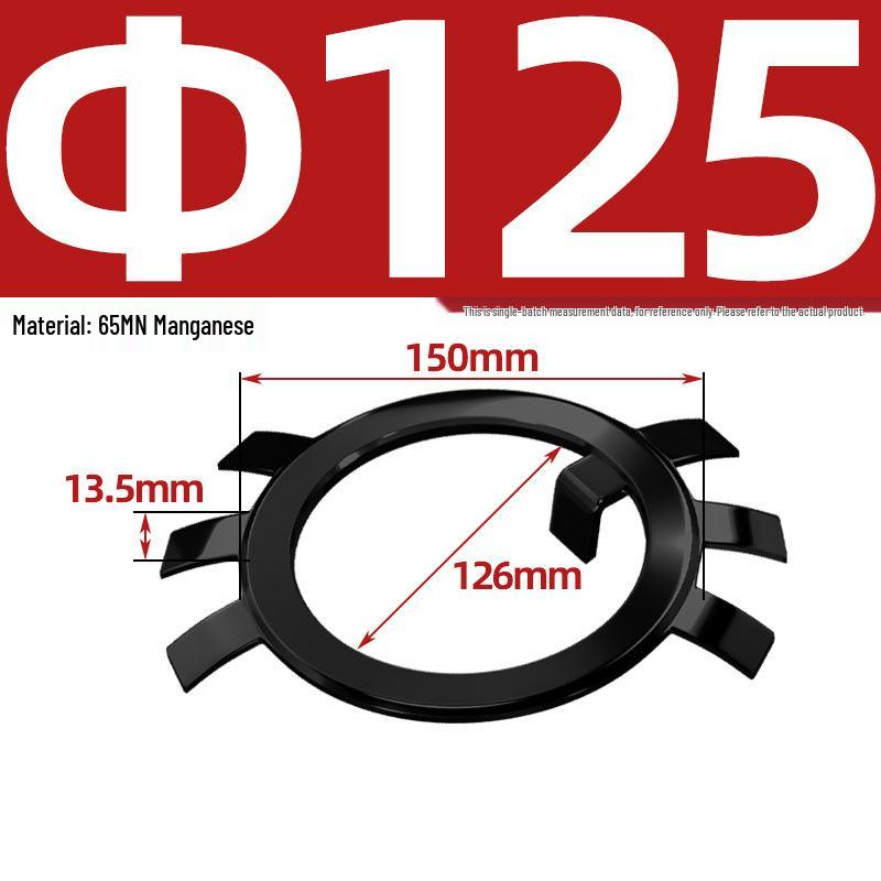 65MN Manganese 304 Stainless Steel Six-Claw Anti-Loosening Lock Nut Washer