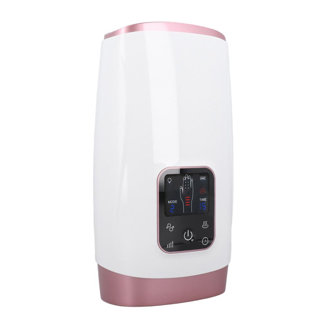 Handmassagegerät LCD 4 Stufen Kompression Elektrisches Fingermassagegerät mit Wärme für Finger Taubheit