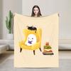 Ghost Reading Blanket Quality Warm Soft 2025 New Halloween Throw Blanket Winter Kid Adult Couch Chair Sofa Bed Fashion Bedspread