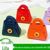 Multicolor Korean PU Leather Mini Wallet, Keychain Charm, and Sunflower Bag