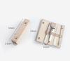 4PCS Keychain Manicure Set Cutting Toe Nails Protable Toenail Cut Clipper File Kit with Case Stainless Steel Cutter Tweezer Pick