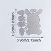 Zvířecí Králíci Tvarové Vyřezávací Šablony Scrapbooking Šablony na Vyřezávání Uhlíková Ocel Vyřezávací Šablony pro Scrapbooking Výrobu Pohlednic