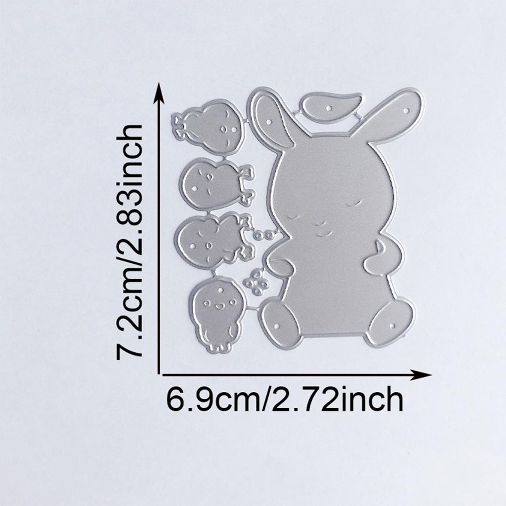 Zvířecí Králíci Tvarové Vyřezávací Šablony Scrapbooking Šablony na Vyřezávání Uhlíková Ocel Vyřezávací Šablony pro Scrapbooking Výrobu Pohlednic