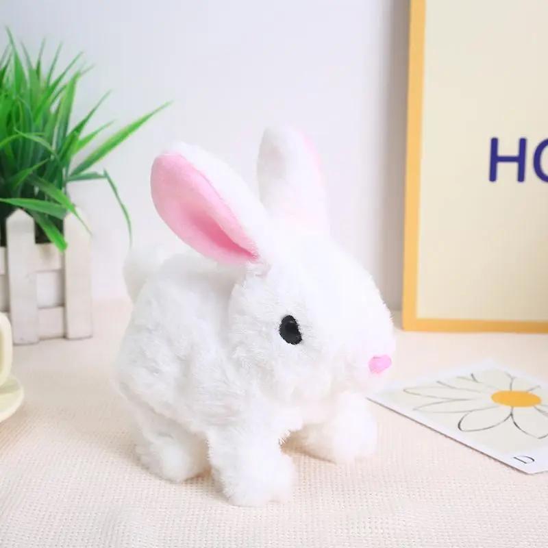 Electric Rabbit Doll Plush Simulation Cute Interactive Toy Walking Companion Birthday Gift Creative Interesting Children's Toys