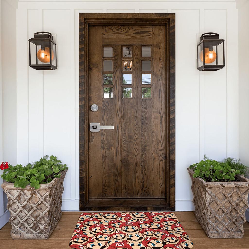 M-Marios Super Bros Front Door Floor Entrance Mat Outdoor Bathroom Kitchen Doormat Garden Carpet Rug