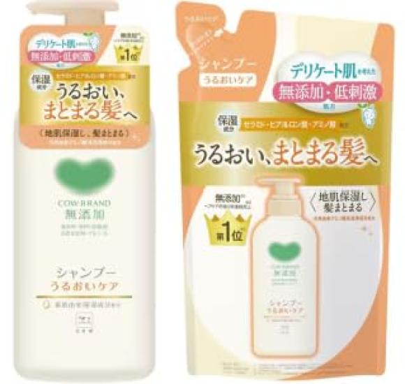 

[Bonus Included] Cow Brand Additive-Free Shampoo Moisturizing Care Pump Included 470ml + Refill 360ml Pocket Tissue Included