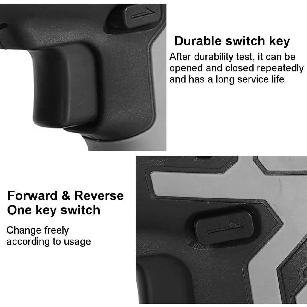 10000bpm 21V Drill Impact Electric Hammer Rechargeable Brushless Cordless Rotary Hammer Impact Drill for 21V Battery