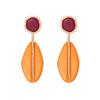 1Pair Bohemian Dangle Stud Earrings Orange White Green Posting Earrings Vintage Jewelry  for Women