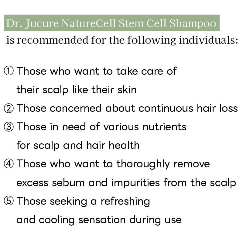 [Dr.Jucre] Nature Cell Stemcell Shampoo for Anti-Hair Loss 500ml