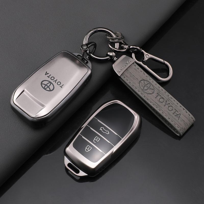 TPU Car Key Case Cover Accessory For Toyota Land Cruiser 200 300 Prado Crown TLK 200 Yaris Cross Hilux Innova Fortuner Camry 55