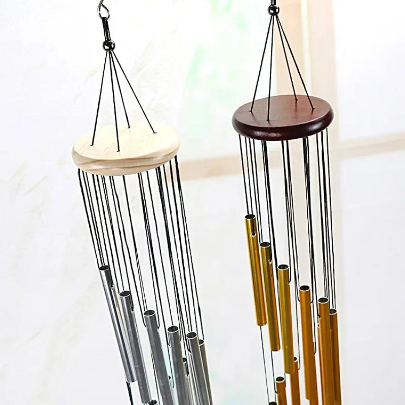 3 Type Outdoor Metal Wind Chimes 18 Inch Yard Garden Tubes Bell Copper Antique Chime Wall Hanging Home Decor Wooden