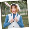 [minkissy] Girls' Hat, Moving Animal Ear Hat, Ear Headband, Popping Ears, Plush Bunny, Moving Bunny Ears, Funny Bunny Headband, Plush Headband,