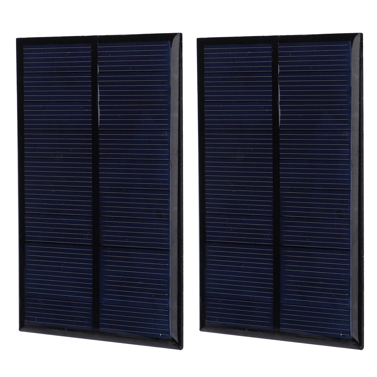 

2 шт. Мини солнечная панель Эпоксидный модуль питания Аккумулятор Поликремний Промышленные принадлежности 5 В 500 мА