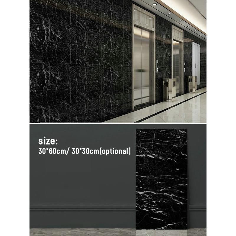 10pcs Marble Tiles Stickers Waterproof Scratch-resistant Kitchen Wardrobe Bathroom Home Decor Self-adhesive Floor Wall Decals