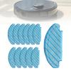 Ecovacs 12pcs Reusable Washable Mop Pads Blue Sweeping Robot Rag Replacement Set