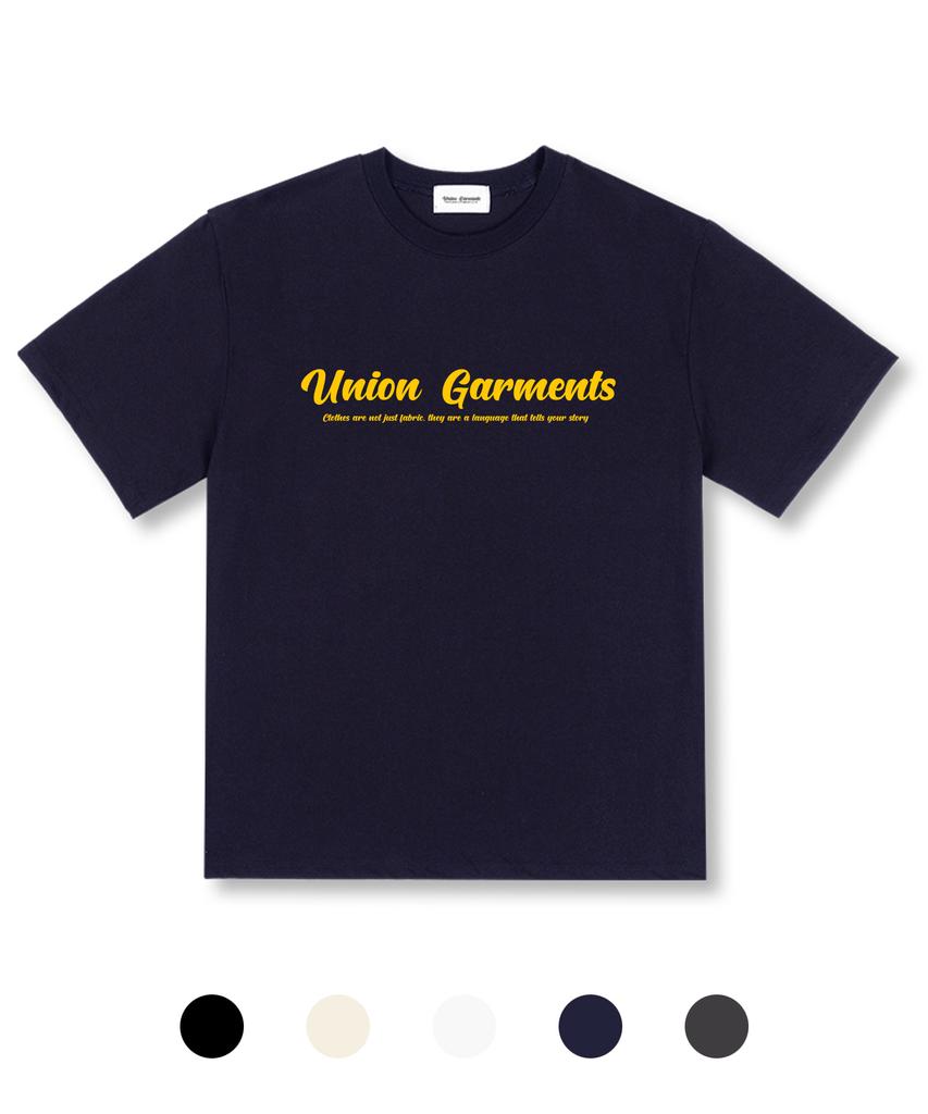 UNION GARMENTS Logo Oversized Short Sleeve T-Shirt 5 Colors