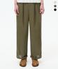 TRILLION Double-Pleat Tapered Linen Wide Elastic Waist Pants_3Color