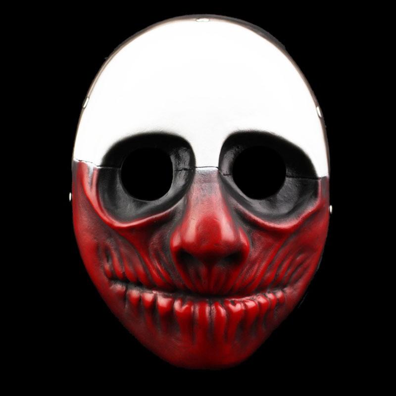 Payday 2 Klauna Maska Hallowīns Cosplay