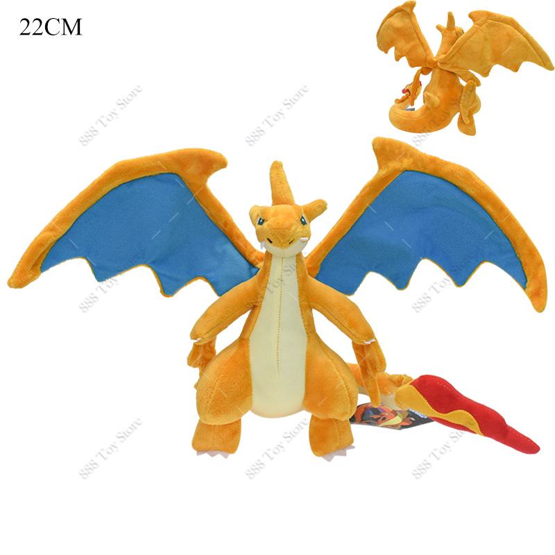 Anime Shiny Charizard Plush Pokemon Toys Cute Mega Evolution X Charizard Articuno Lucario Stuffed Peluche Kids Christmas Gifts