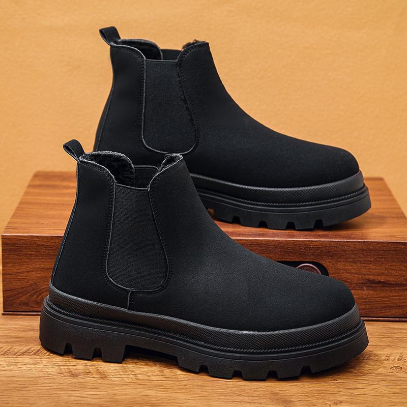 2026 Bottines Chelsea à Plateforme de Haute Qualité pour Homme Chaussures de Designer de Luxe Bottines pour Homme Talon Plat Chaud Décontracté Élégant