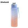 500/600/750/1000ML Sports Water Bottle Leak Proof Colorful Plastic Cup Drinking Outdoor Travel Portable Gym Fitness Jugs